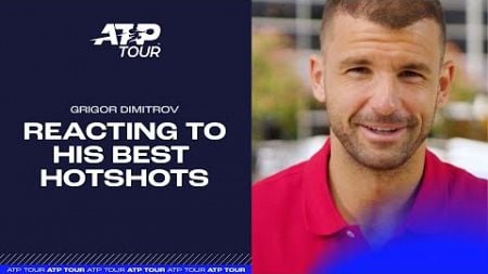 Dimitrov reacts to his BEST hotshots... 🤌