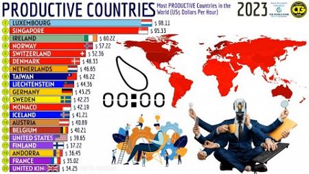 Countries With the Highest PRODUCTIVITY in the World ($/hr)