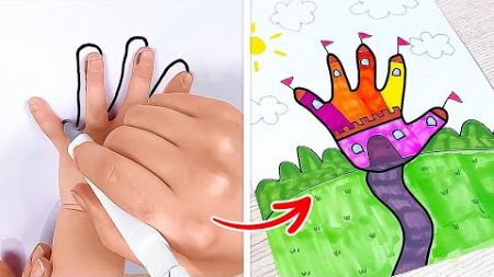 WOW! Genius Painting and Drawing Hacks Every Beginner Must Know 🎨🖌️