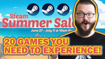 Steam Summer Sale 2024 - 20 Games You Need to Experience!