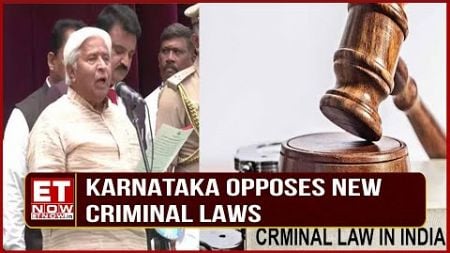 Karnataka Law Minister Opposes Bharatiya Nyaya Sanhita Implementation, Calls for State Amendments