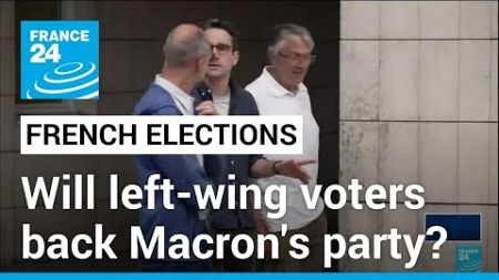 French elections: Will left-wing voters hold noses to keep out far right? • FRANCE 24 English