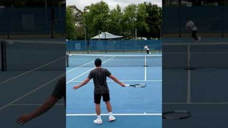 NO WAY thought that last backhand was solid #shorts #tennis
