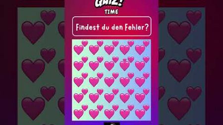 Findest du den Fehler? #quiz #party #bildung #emojichallenge #heart #iq