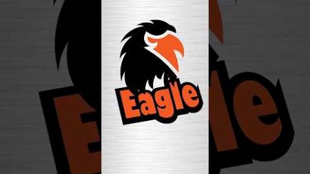 Eagle bird logo design tutorial using Adobe illustrator #graphicdesing #shorts