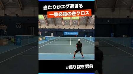 #当たりがエグいフォア【BLUE SIX OP2024/1R】齋藤惠佑(JPN) #shorts #テニス #tennis