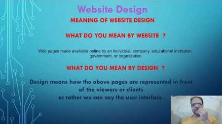 Definition of Web Design or Website Design