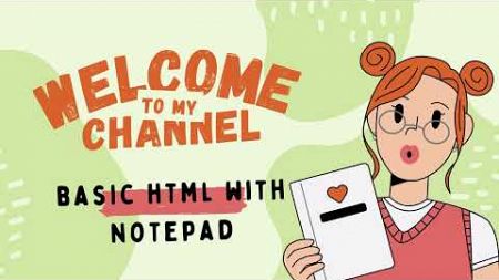Web design || Basic HTML with notepad ||#html #notepad || step by step
