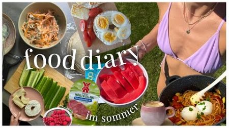 Realistisches FOOD DIARY im Sommer - schnell &amp; einfach // intuitiv essen