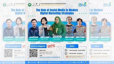 Sinau Digital Marketing : The Role of Social Media in Modern Digital Marketing Srategies #FEBUnisma