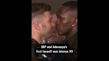 The faceoff between DDP &amp; Adesanya 👀 #UFC305