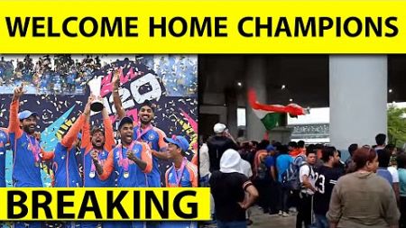🔴BREAKING: TEAM INDIA LANDS IN DELHI, WELCOME HOME WORLD CHAMPIONS| Sports Tak