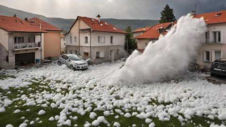 Huge hail destroyed 18,000 houses and cars: the news in Croatia is terrifying
