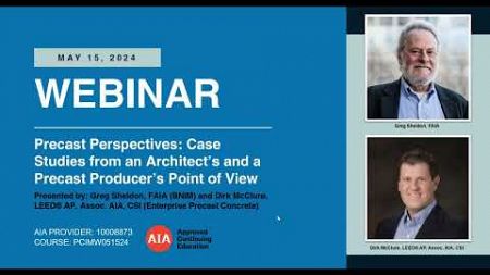Precast Perspectives-Case studies from an architect and producers point of view