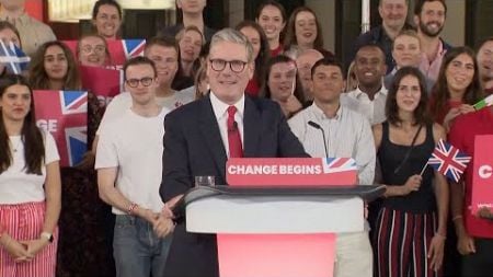&#39;Change begins now,&#39; Starmer says after Labour wins UK general election