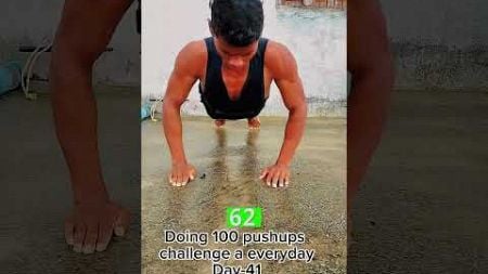 Day-41 Doing 100 pushups challenge please subscribe #fitness #challenge #shorts