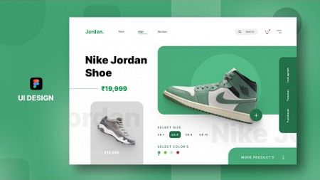 Shoes Website UI Design in Figma: Easy Tutorial for Beginners