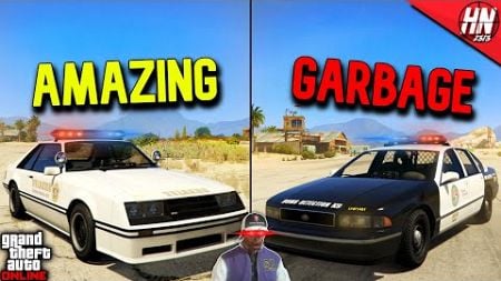 RANKING Every POLICE CAR In GTA Online!