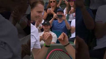 The tiniest little handshake 🤝 #Wimbledon #Shorts #Tennis