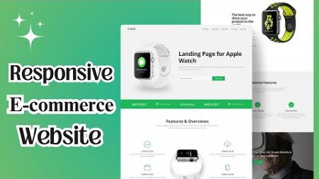 Smart Watch E-commerce Website Design: HTML, CSS &amp; JS