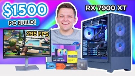 Best $1500 Gaming PC Build 2024! 🚀 [Full Build Guide ft. RX 7900 XT &amp; Ryzen 7600X]