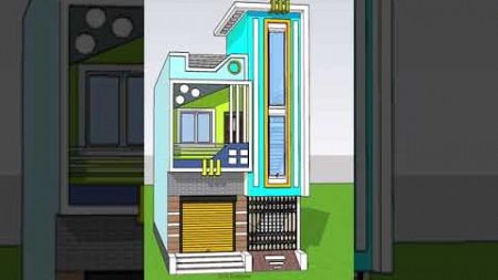 17x40 double storey design 🥰 #housedesign #buildingdesign #architect #homedesign #home #shorts