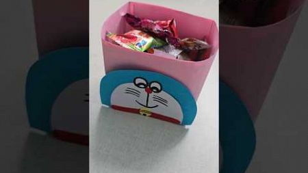 Cute doremon bag craft idea for kids #viralshort #craft #kidscraft #kidsvideo #youtubeshorts #diy