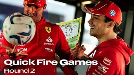 C² Challenge | Quick Fire Games with Charles Leclerc and Carlos Sainz! ROUND 2