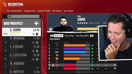 Recruiting in College Football 25 Dynasty Mode