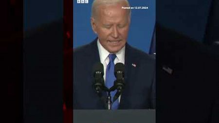 President Joe Biden called Kamala Harris &#39;Vice President Trump&#39; at a Nato press conference. #Shorts