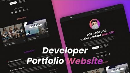 Responsive Personal Portfolio Website Using HTML CSS and JavaScript
