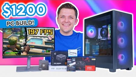 Best $1200 Gaming PC Build 2024! 😃 [ft. RX 7800 XT w/ Benchmarks]