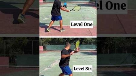 Tennis Forehand Levels 🎾 Which One Are You? #shorts