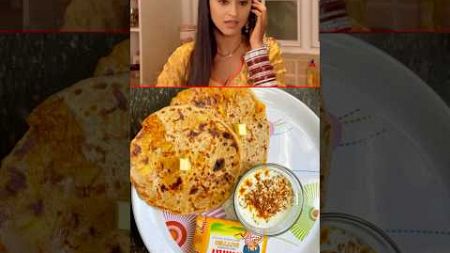 Manvi makes aloo paratha | aloo paratha recipe #alooparatha #shorts #trendingfood #food