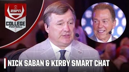 Nick Saban INTERVIEWS Kirby Smart: Georgia expectation &amp; CFP expansion! | ESPN College Football