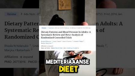 Effect Mediterrane Dieet Op Bloeddruk?🤔 #gezondheid #eten #leefstijl #gezond #bloeddruk #dieet