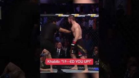 UFC released audio from when Khabib beat Conor 👀 (via UFC)