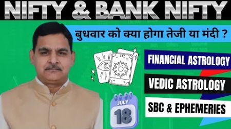 18th July Nifty/ Bank Nifty Financial Astrology और राशि फल view