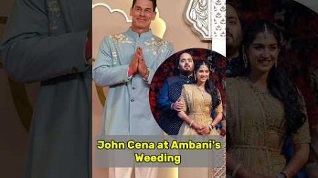 WWE superstar John Cena one of the biggest personalities to attend the Ambani&#39;s Wedding function