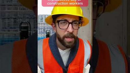 A productive day of construction workers #construction #adamrose #funny