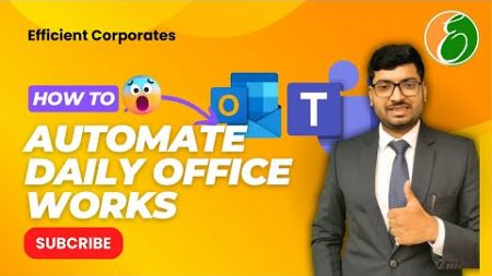 🌟 Automate Office Activity| Office Productivity Hacks |Case Study 1| 🌟Save My Hours | CMD Automation