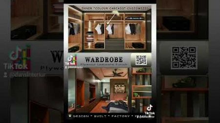 Custom Made PLYWOOD LAMINATE Wardrobe #wardrobe #almarirumah #室内设计 #衣柜橱柜 #interiordesignmalaysia