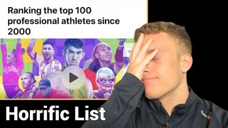 Reacting To ESPN&#39;s Horrible Top 100 Athletes List!
