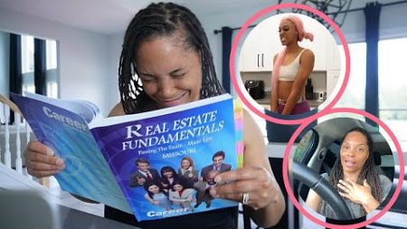 WEEKLY VLOG || REAL ESTATE SCHOOL || ALIYAH INSTALLS HER PINK WIG || WHY I DON&#39;T SHOP AT ALDI&#39;S ||