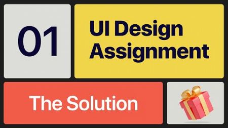 UI Design Assignment Challenge -01 : The Solution (Winner &amp; Gifts)