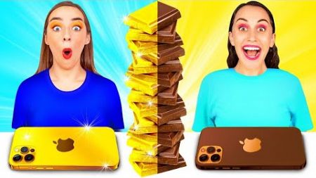 Schokolade vs Echtes Essen Challenge #2 von DaRaDa Challenge