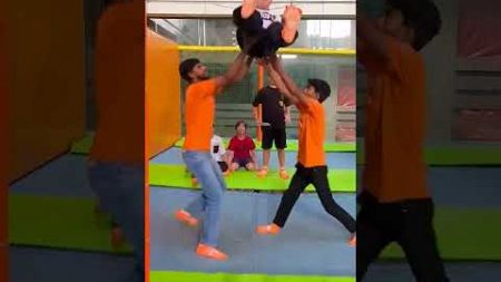 ha ha. #trampoline #challenge #fun #minivlog #sports #fitness #yoga #ytshorts #priyalkukreja #comedy