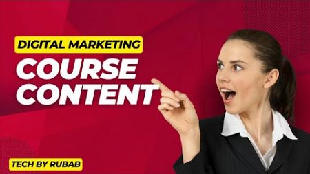 Course Content of digital Marketing