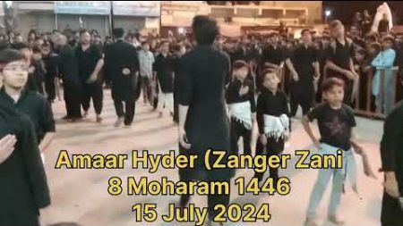 Amaar Hyder ( Zanger Zani 8 Moharm 1446 . 15 July 2024