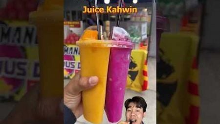 Jus kawin⁉️ #streetfood #juice #mango #dragonfruit #review